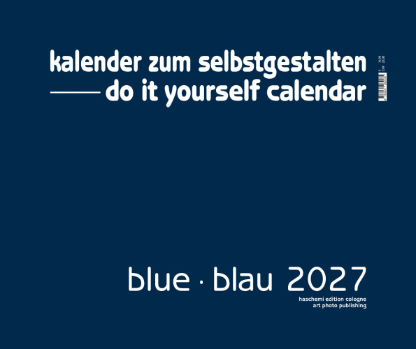 BLUE . BLAU BLANKOKALENDER . DIY . BASTEL . SELBSTGESTALTEN